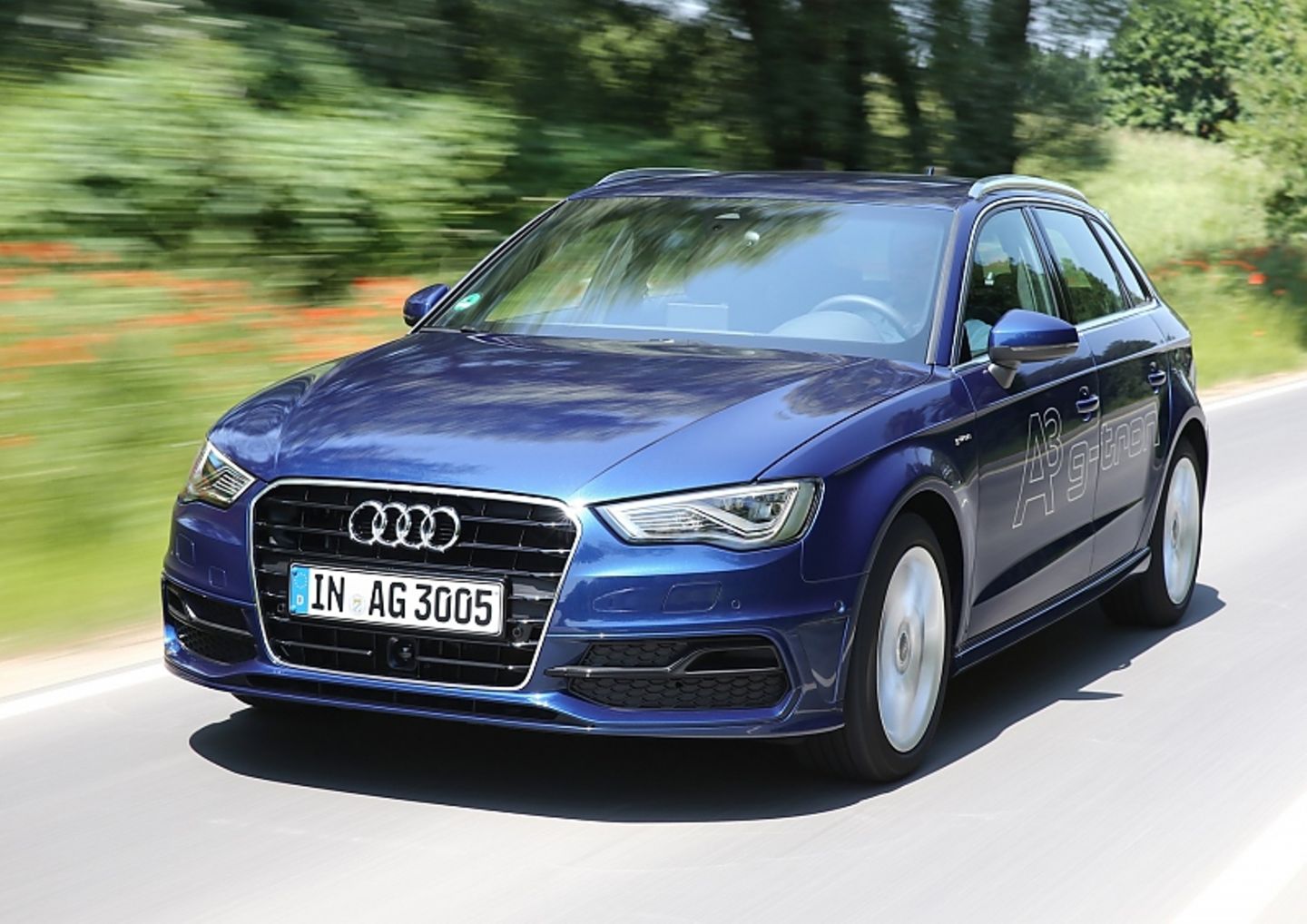 Der Audi A3 g-tron fährt mit CNG