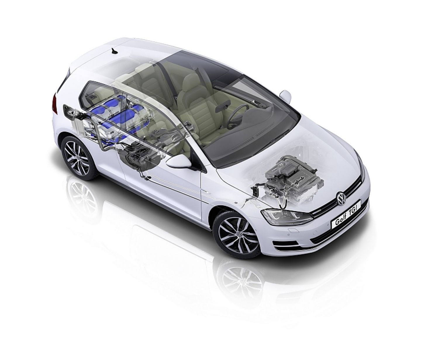 Auch vom VW Golf gibt es eine CNG-Version