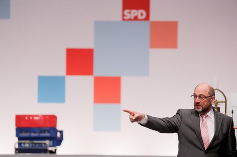 Will die Partei auf Gespräche mit der Union einschwören: SPD-Chef Martin Schulz
