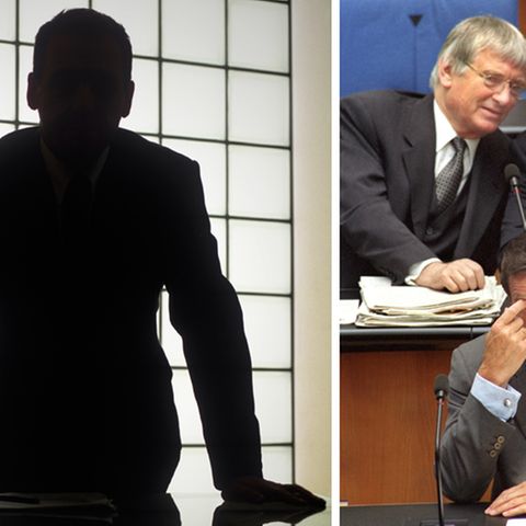 Gerhard Schröder (u.l.), Otto Schily und Bodo Hombach (o.r.) zählen zu den guten Bekannten eines libanesischen Geschäftsmannes