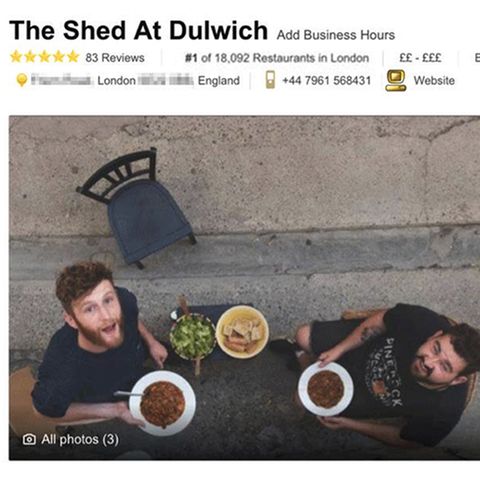 Das beste Lokal in ganz London - durch Fake-Bewertungen.