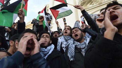 Gewaltsame Proteste gegen Donald Trumps Jerusalem-Entscheidung in Palästinensergebieten