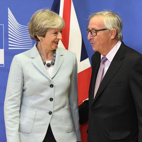 Brexit Theresa May und Jean-Claude Juncker