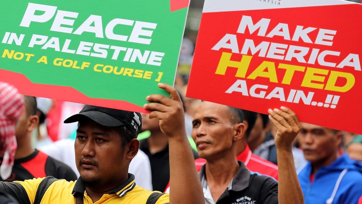 Demonstranden in Malaysia