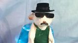 Eine ausgestopfte Ratte im Look des Breaking-Bad-Drogenkochs Walter "Heisenberg" White