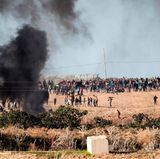 Israel-Konflikt: Zusammenstoß zwischen palästinensischen Demonstranten und israelischen Soldaten