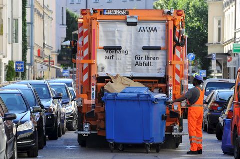 Nürnberg Obdachloser Müllwagen