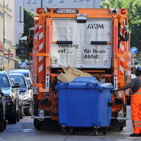 Nürnberg Obdachloser Müllwagen