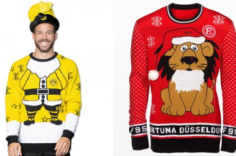 Weihnachtspullis der Bundesliga-Vereine