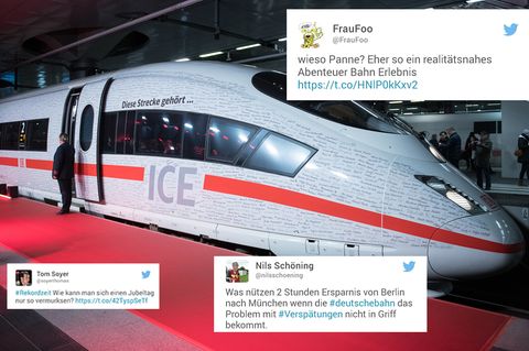 Deutsche Bahn hat Panne bei Eröffnung - so reagieren die Twitter-User