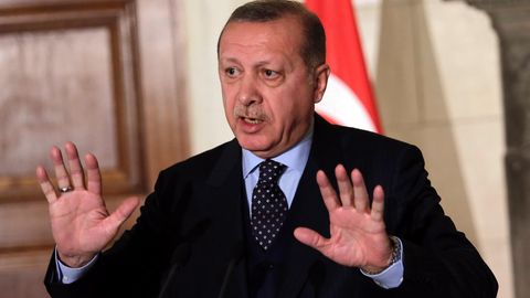 Erdogan wettert gegen Israel und sagt: "Palästina ist ein unschuldiges Opfer."