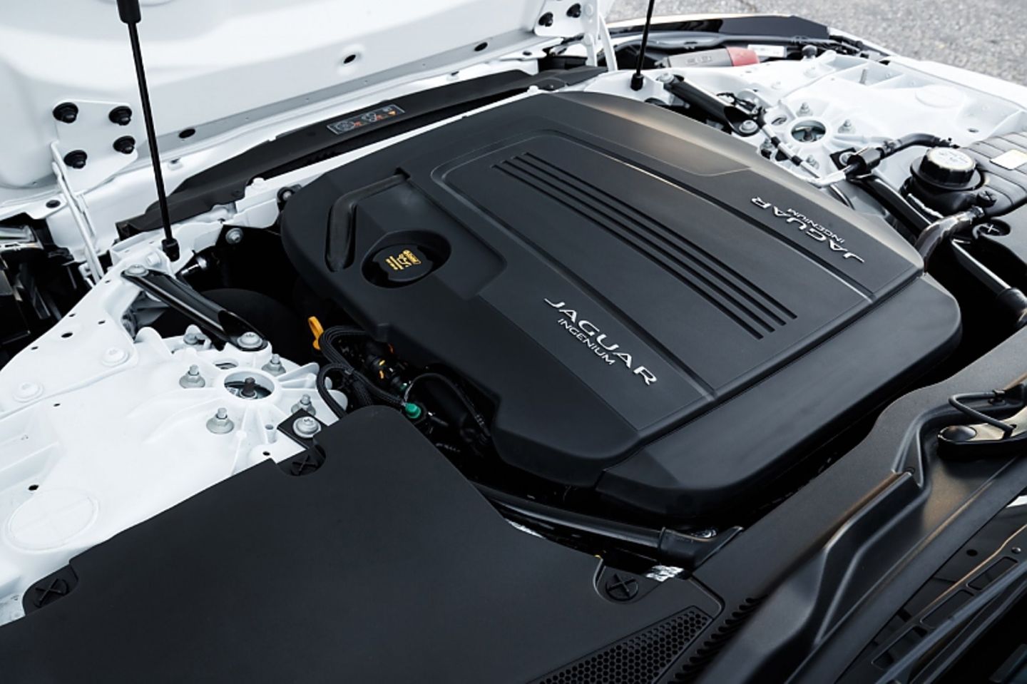 Jaguar T-Type P300 2.0 T - der neue Vierzylinder leistet 221 kW / 300 PS