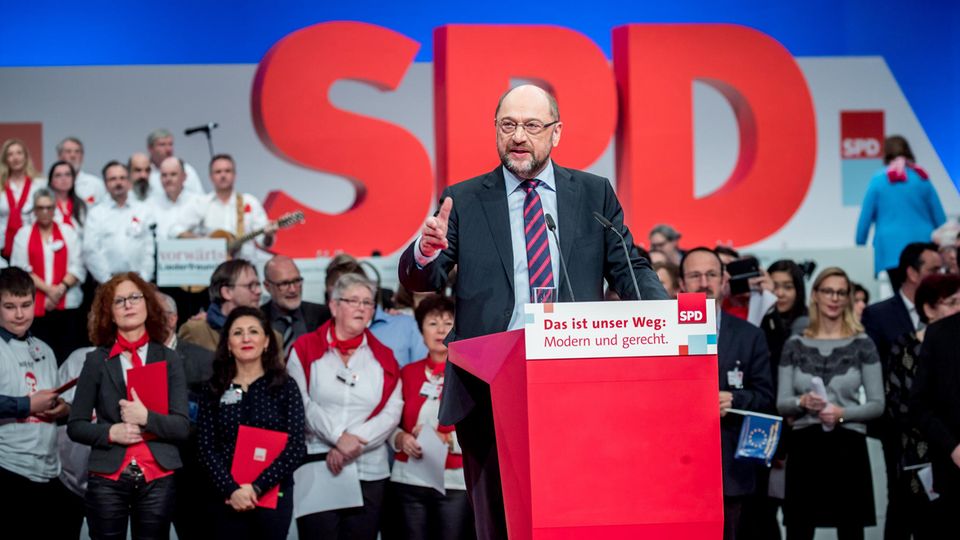 Der SPD-Vorsitzende Martin Schulz am vergangenen Wochenende auf dem Parteitag in Berlin