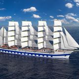 "Flying Clipper" von Star Clipper  Der Neubau des Schweden Mikael Krafft und seiner Reederei Star Clippers wird ins Guinness-Buch der Rekorde segeln. Denn die "Flying Clipper", die sich an dem historischen Segler "France II" (Baujahr 1911) orientiert, wird das größte Passagiersegelschiff der Welt werden - ein Fünfmaster mit einem Tauchpool über drei Decks, 35 Segeln und 6350 Quadratmeter Segelfläche. Einen genauen Termin hat die Reederei noch nicht genannt.  Daten: 162 Meter Länge, 8770 BRZ, 4 Decks, 300 Passagiere, www.star-clippers.de