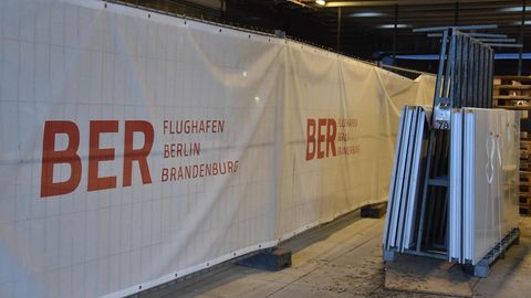 Baustelle auf dem Hauptstadtflughafen BER
