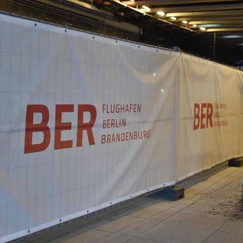 Baustelle auf dem Hauptstadtflughafen BER