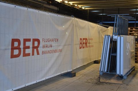 Baustelle auf dem Hauptstadtflughafen BER