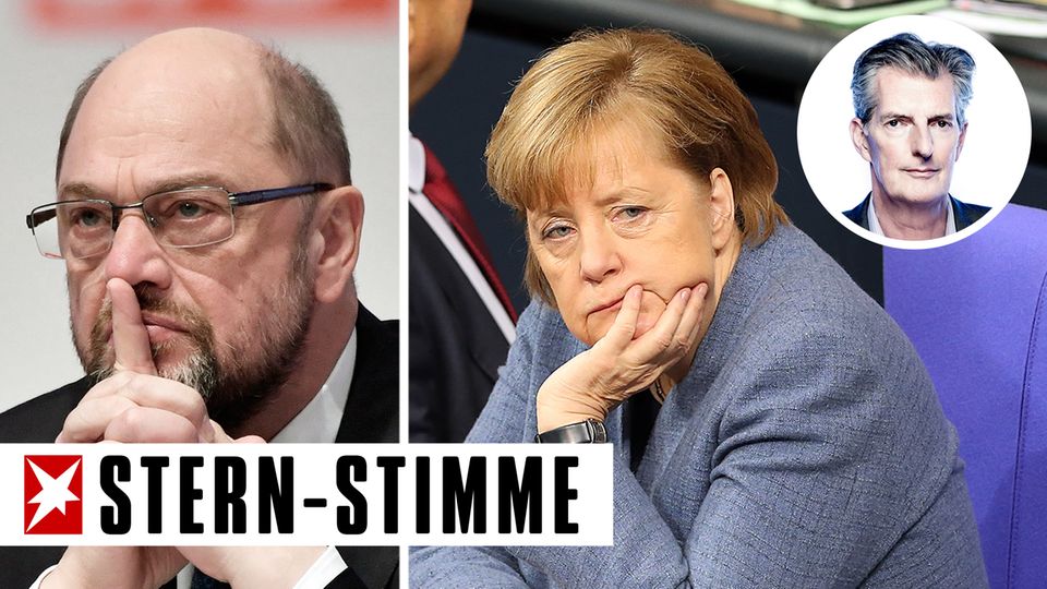 SPD: Wir wollen zwar nicht mit Merkel zusammenarbeiten, aber wir müssen ja.