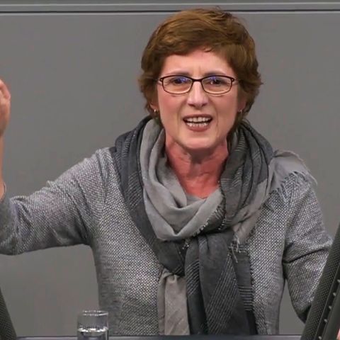 Britta Haßelmann bei ihrer Rede im Bundestag