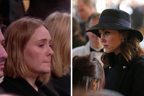 Adele und Herzogin Kate beim Gedenkgottesdienst Grenfell Tower