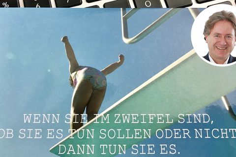 Diese Postkarte einer früheren Kollegin landete auf Frank Behrendts Schreibtisch