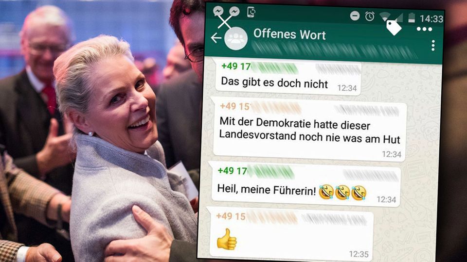 Von Sayn-Wittgenstein: "Heil, meine Führerin!" – WhatsApp-Gruppe zeigt, wie zerrissen die AfD ist