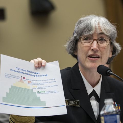CDC-Vize-Direktorin Anne Schuchat mit einer Statistik der US-Gesundheitsbehörde