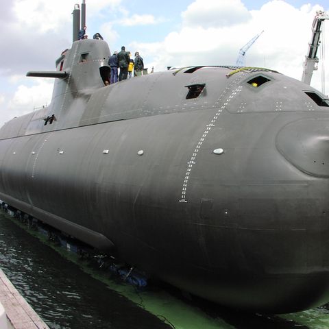 Ein U-Boot vom Typ 212A in der Werft.