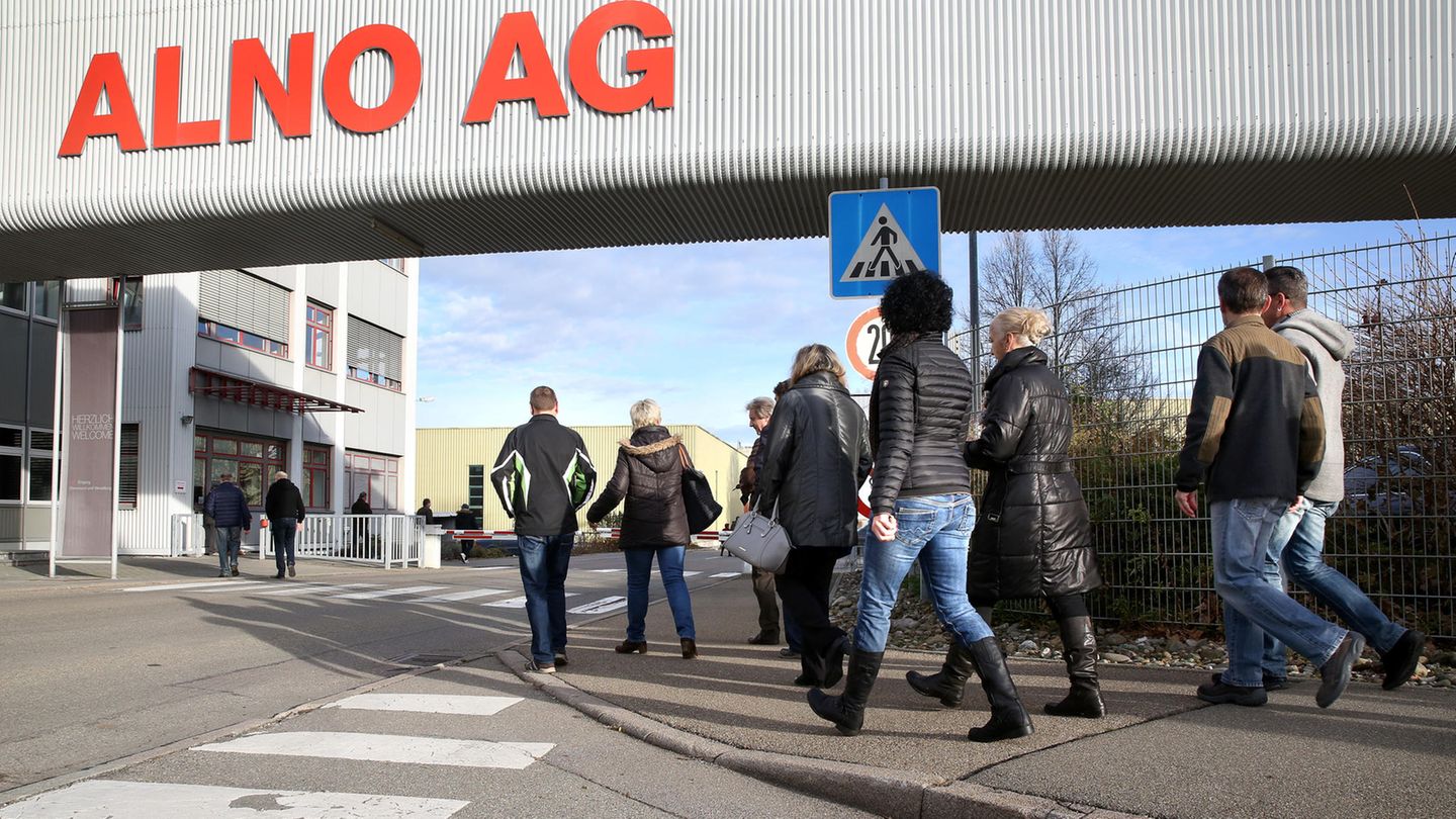 Mitarbeiter des Küchenherstellers Alno
