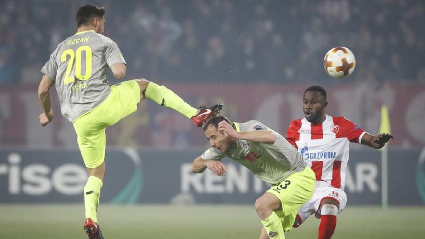 Szene aus dem Europa-League-Spiel Belgrad gegen Köln - RTL übertrag künftig den Cup