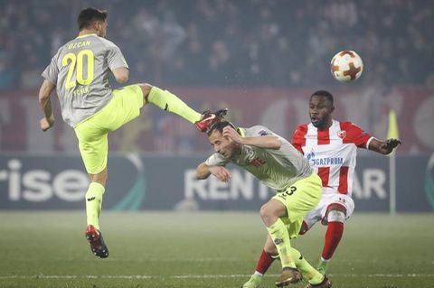 Szene aus dem Europa-League-Spiel Belgrad gegen Köln - RTL übertrag künftig den Cup