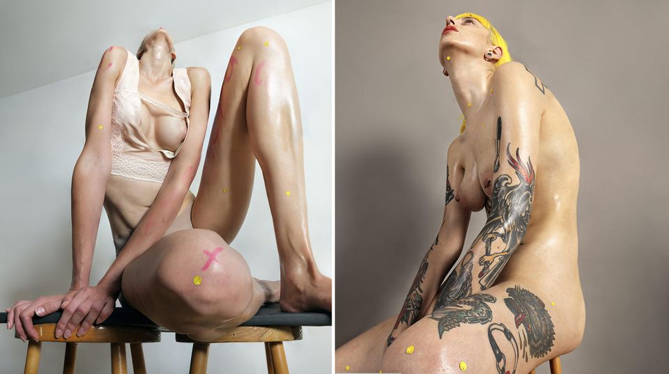 Roger Weiss: Bilder, die die mediale Darstellung des weiblichen Körpers kritisieren