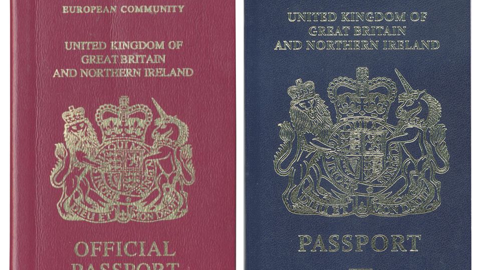 Blauer Pass Großbritannien