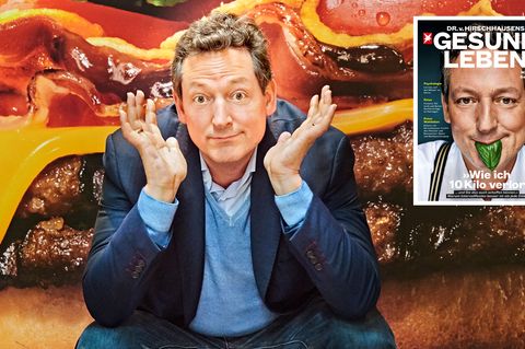 Eckart von Hirschhausen ist Chefreporter des Magazins "DR. v. HIRSCHHAUSENS STERN GESUND LEBEN". Für die Titelgeschichte nahm er 10 Kilo ab.