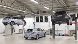 Mercedes A-Klasse in der geheimen Testwerkstatt