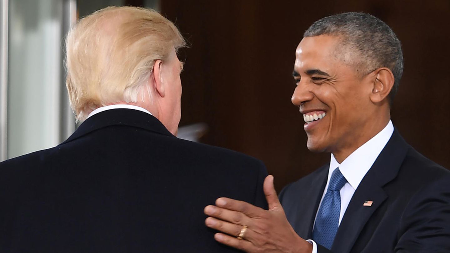 Donald Trump und Barack Obama