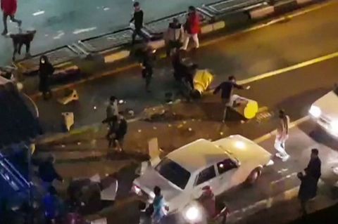 Unruhen in Teheran - Videostill der Agentur Mehr News
