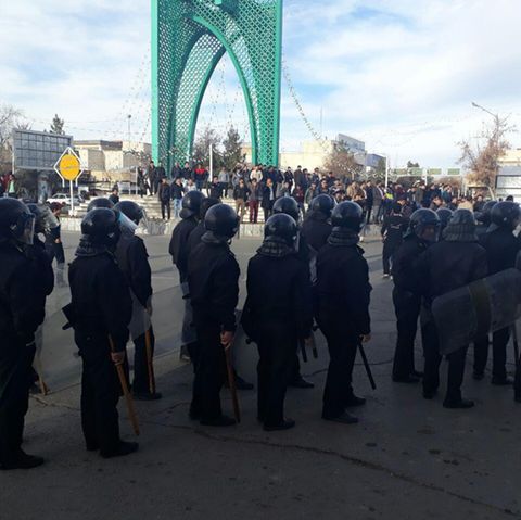 Iran Protest Polizei