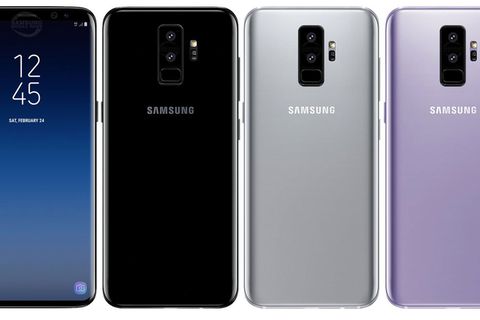 Sieht so das Samsung Galaxy S9 aus? Insgesamt könnte es das Smartphone in fünf Farben geben.