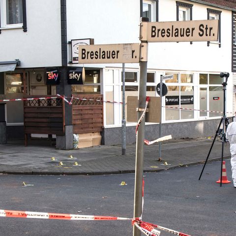 Polizeibeamte am Tatort in Salzgitter