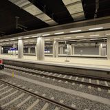Insgesamt verlaufen sechs Gleise für den S-Bahnverkehr, die Regional- und Fernbahn. Seit der Fertigstellung des Bahnhofs Flughafen Berlin Brandenburg 2011 wurden knapp zehn Jahre lang nur Ausbildungsfahrten und regelmäßige "Entlüftungsfahrten" unternommen, um eine Schimmelbildung zu vermeiden.