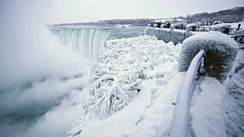 Niagara-Fälle sind vereist