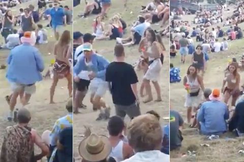 Aufreger in Neuseeland: Mann begrapscht Frau auf Festival - und bekommt eine handfeste Antwort