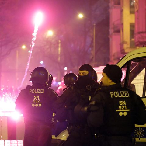 Polizeieinsatz in Leipzig