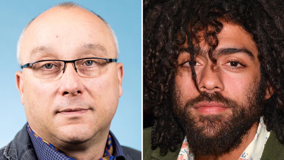 Jens Maier (AfD) und Noah Becker (r.)