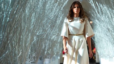 Melania Trump stellt ihre Weihnachtsdekoration im Weißen Haus der Öffentlichkeit vor