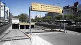 Der unterirdische Busbahnhof befindet sich unter der "Avenida 9 de Julio"