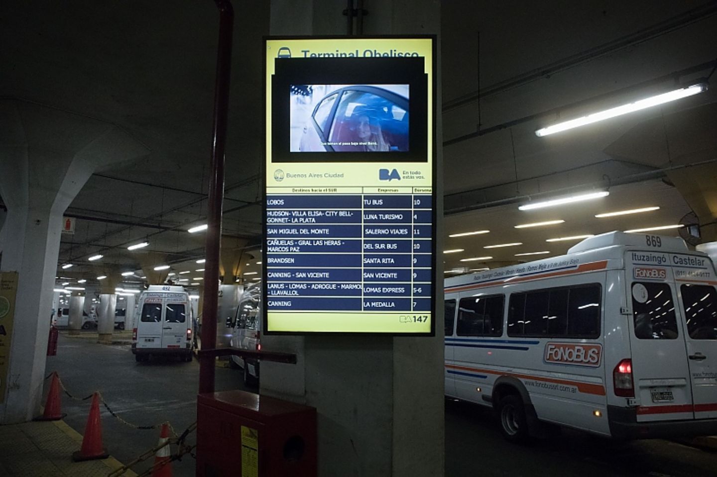 Unterirdischer Busbahnhof Buenos Aires