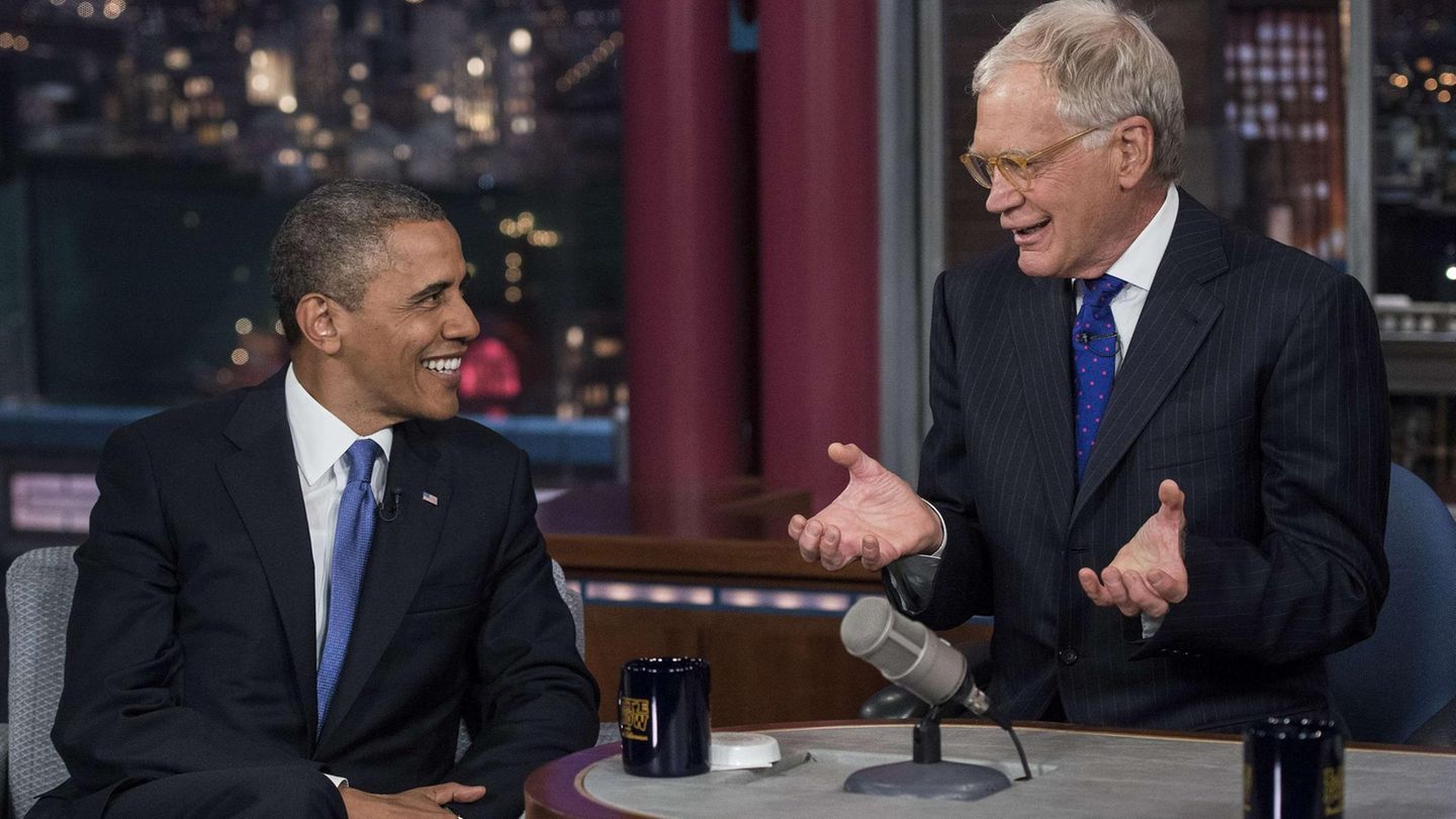 David Letterman und Barack Obama