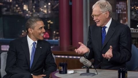 David Letterman und Barack Obama